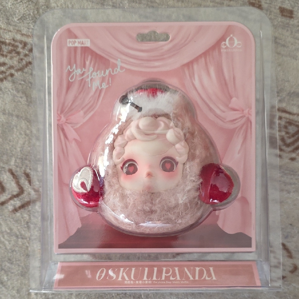 Authentic PopMart Skullpanda Moldy Muffin Zip Pouch